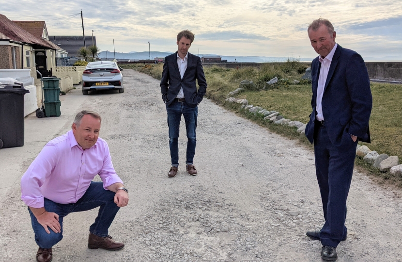 Secretary of State for Wales visits Towyn and Kinmel Bay 
