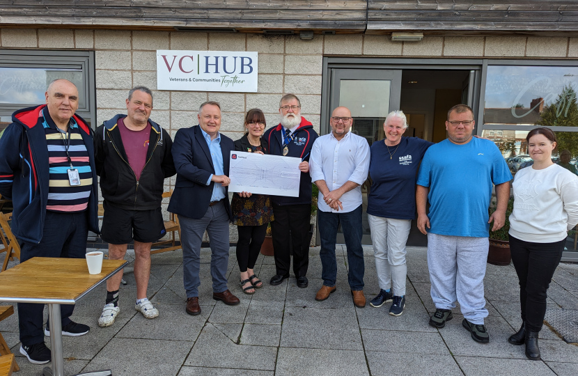 Surprise cheque presentation for Deeside’s VC Hub 
