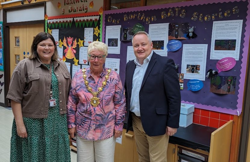 MS praises Ruthin school following visit     