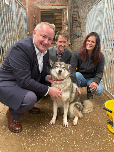 MSs visit Wales’ first outdoor activity provider offering husky rides and sleddog experiences 