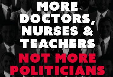 The people of Wales want more doctors, dentists, nurses and teachers, not more politicians